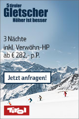 Skiurlaub auf den 5 Tiroler Gletschern